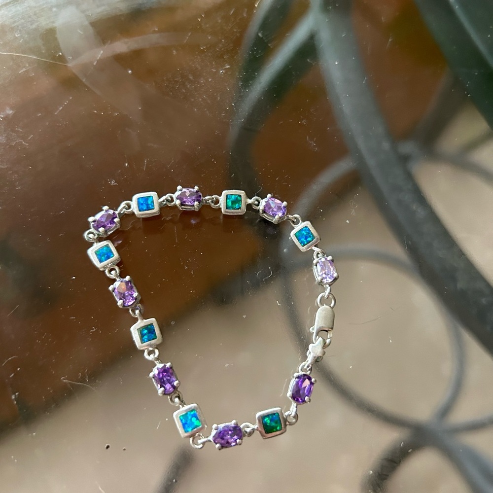 Amethyst & Opal bracelet